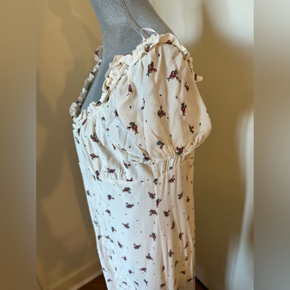 H&M peasant White Dress size L NWT - Picture 3 of 9